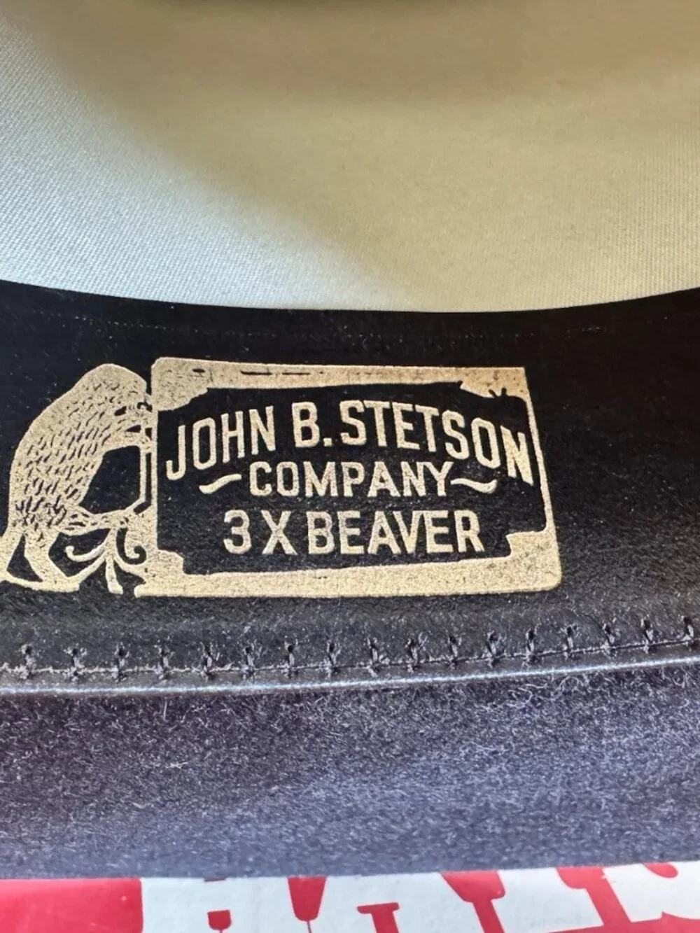 Stetson 3X Beaver Revenger Vintage Black Cowboy Hat Sz 7